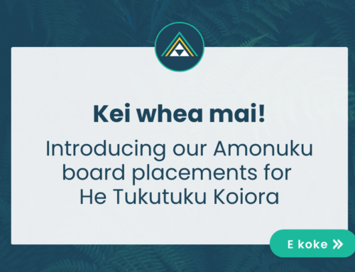 Kei whea mai, introducing our Amonuku placements for He Tukutuku Koiora!